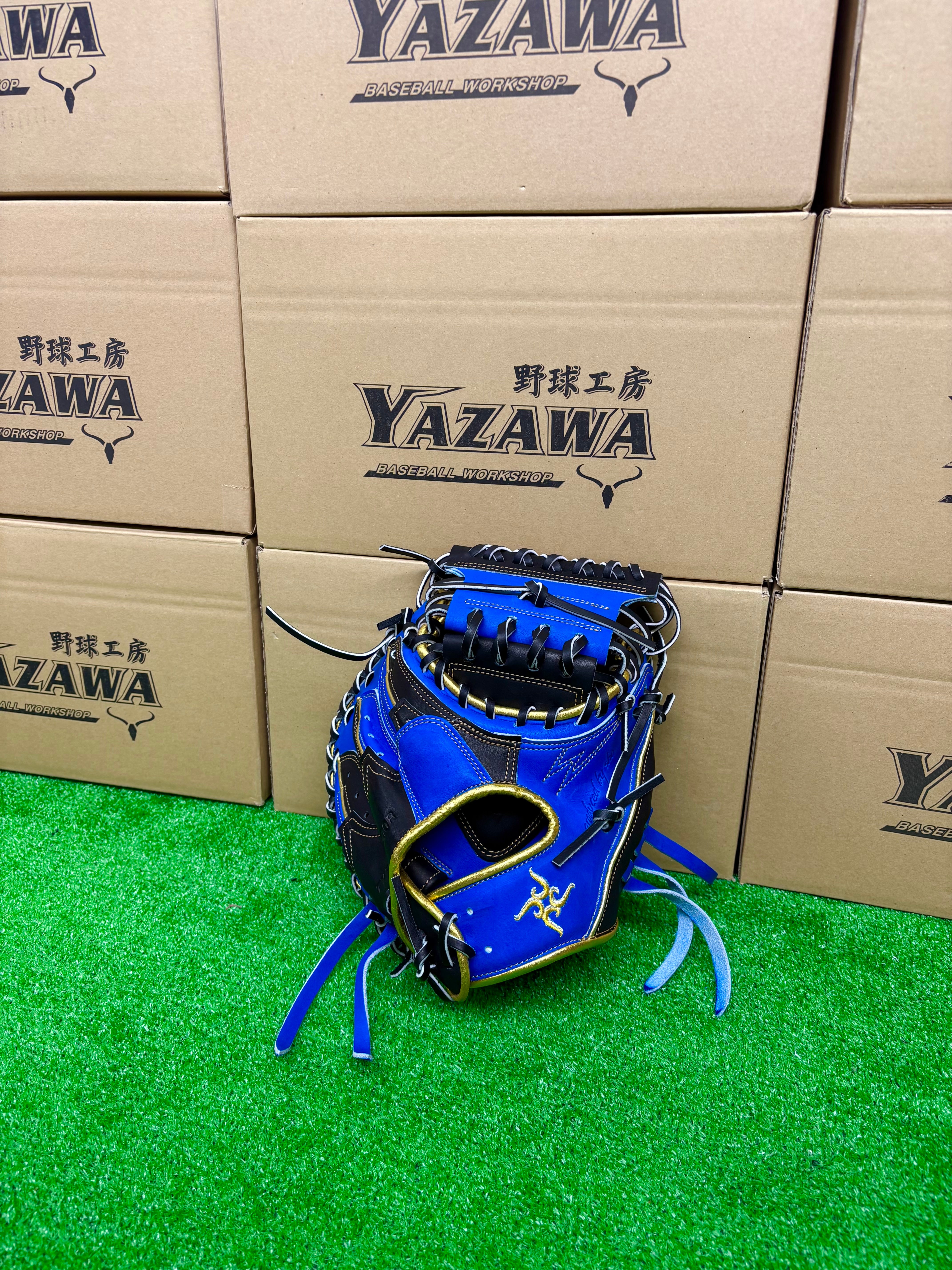 要～KANAME~ 限定軟式キャッチャーミット TYPE-C200R ブラック×ブルー