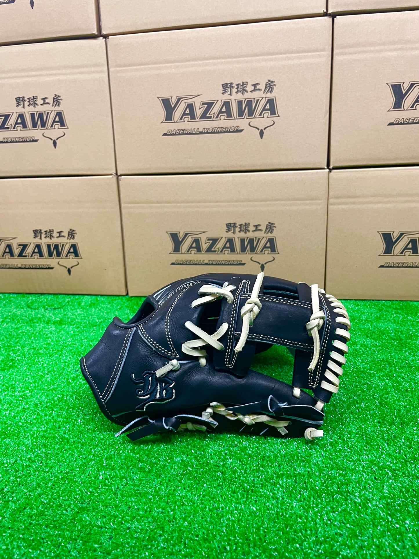 和牛JB 硬式内野手用グラブJB23-006TBLK【型付け済み】ブラック×キャメル