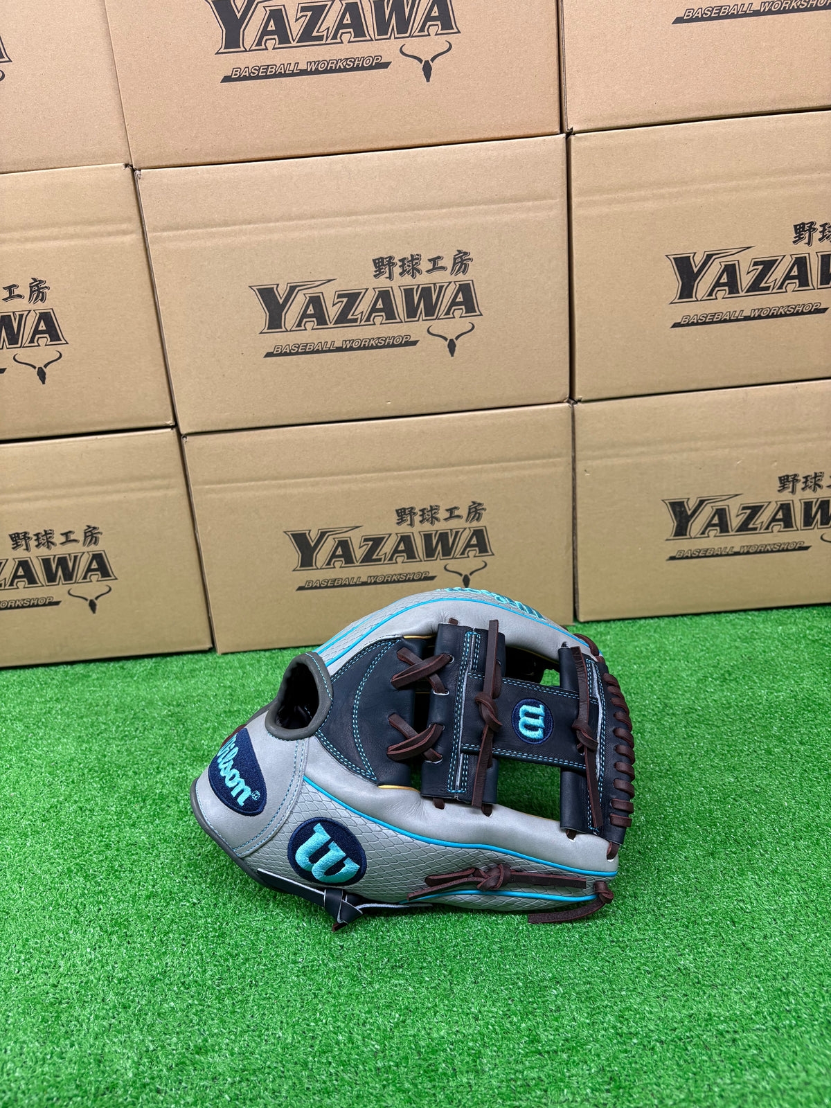 Wilson　軟式内野手用グラブ 【1723型】　ネイビー×グレーSSS