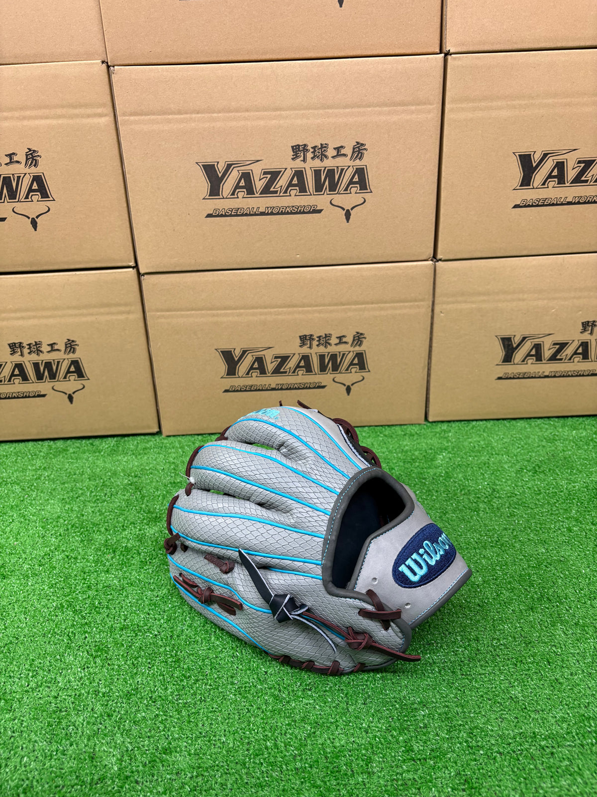 Wilson　軟式内野手用グラブ 【1723型】　ネイビー×グレーSSS