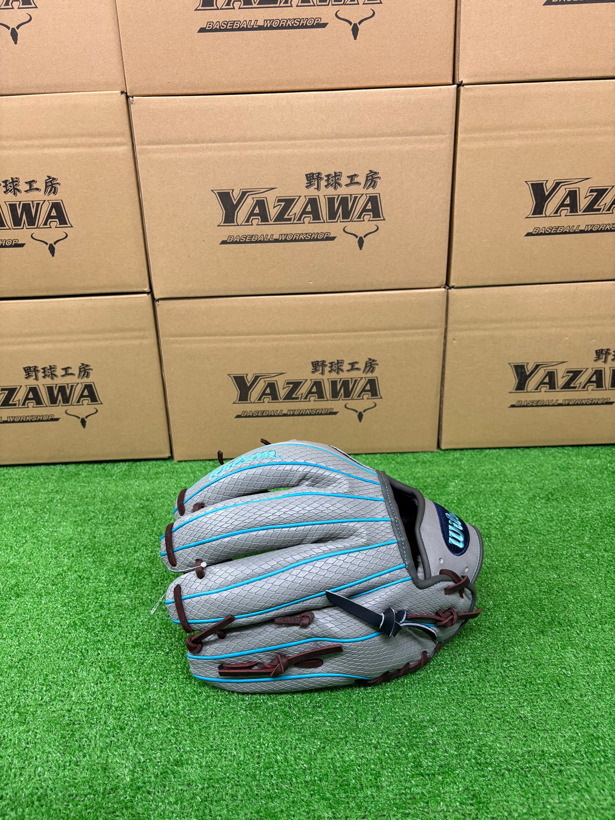 Wilson　軟式内野手用グラブ 【1723型】　ネイビー×グレーSSS