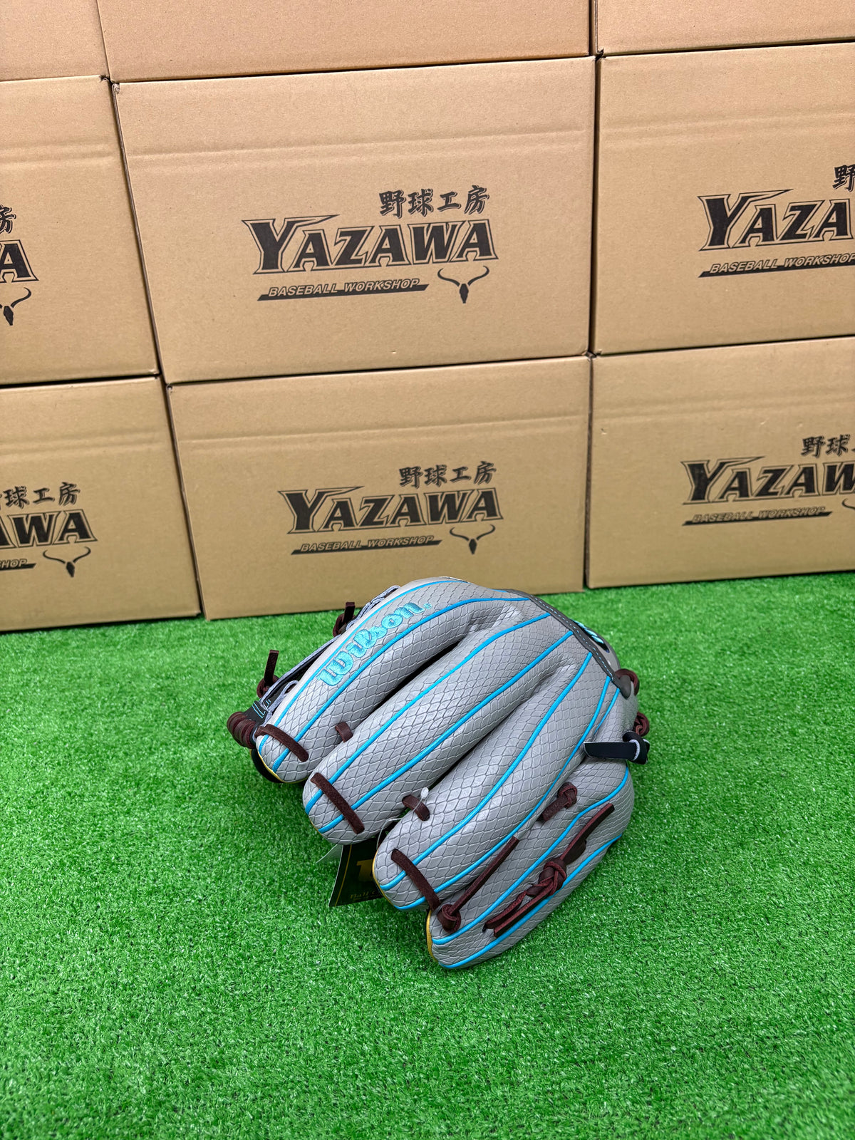 Wilson　軟式内野手用グラブ 【1723型】　ネイビー×グレーSSS
