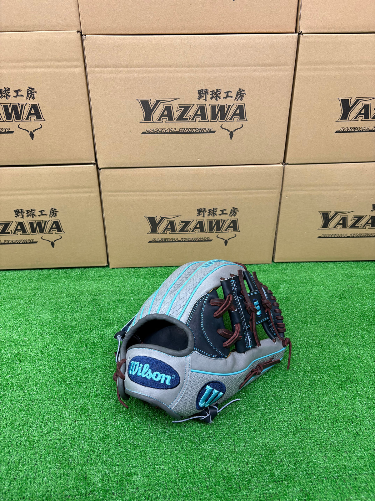 Wilson　軟式内野手用グラブ 【87型】　ネイビー×グレーSSS