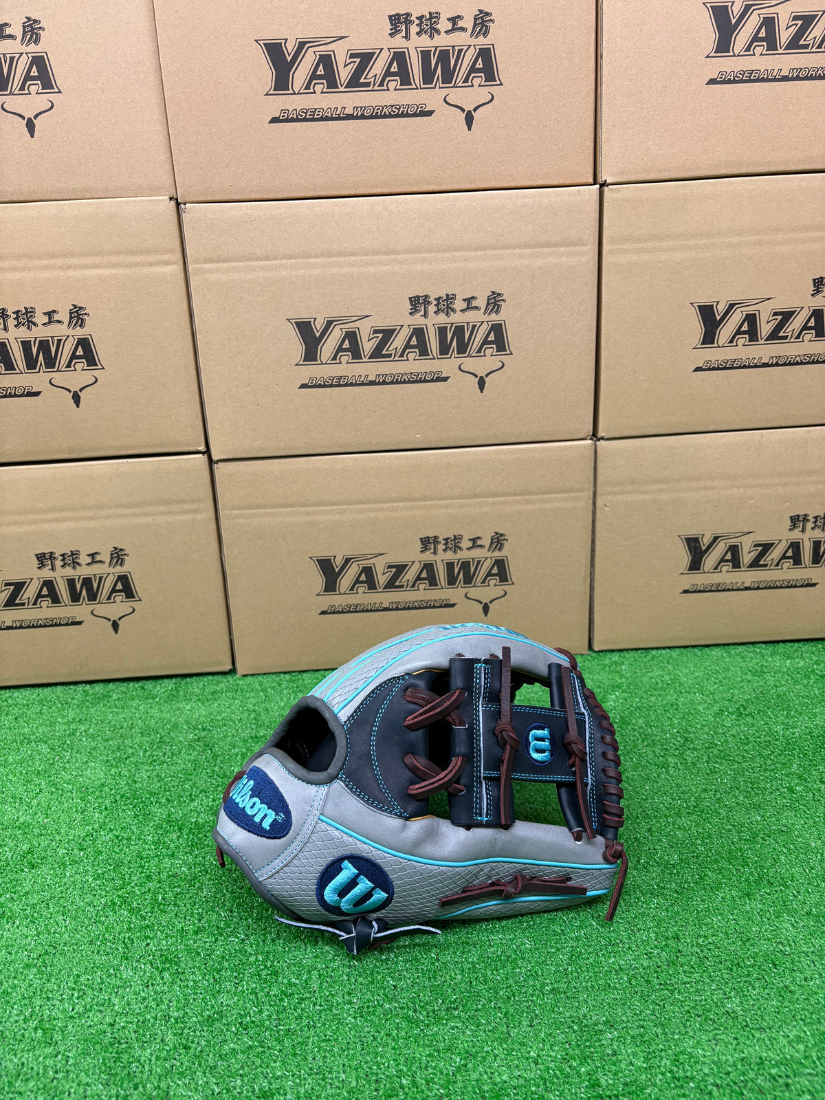 Wilson　軟式内野手用グラブ 【87型】　ネイビー×グレーSSS