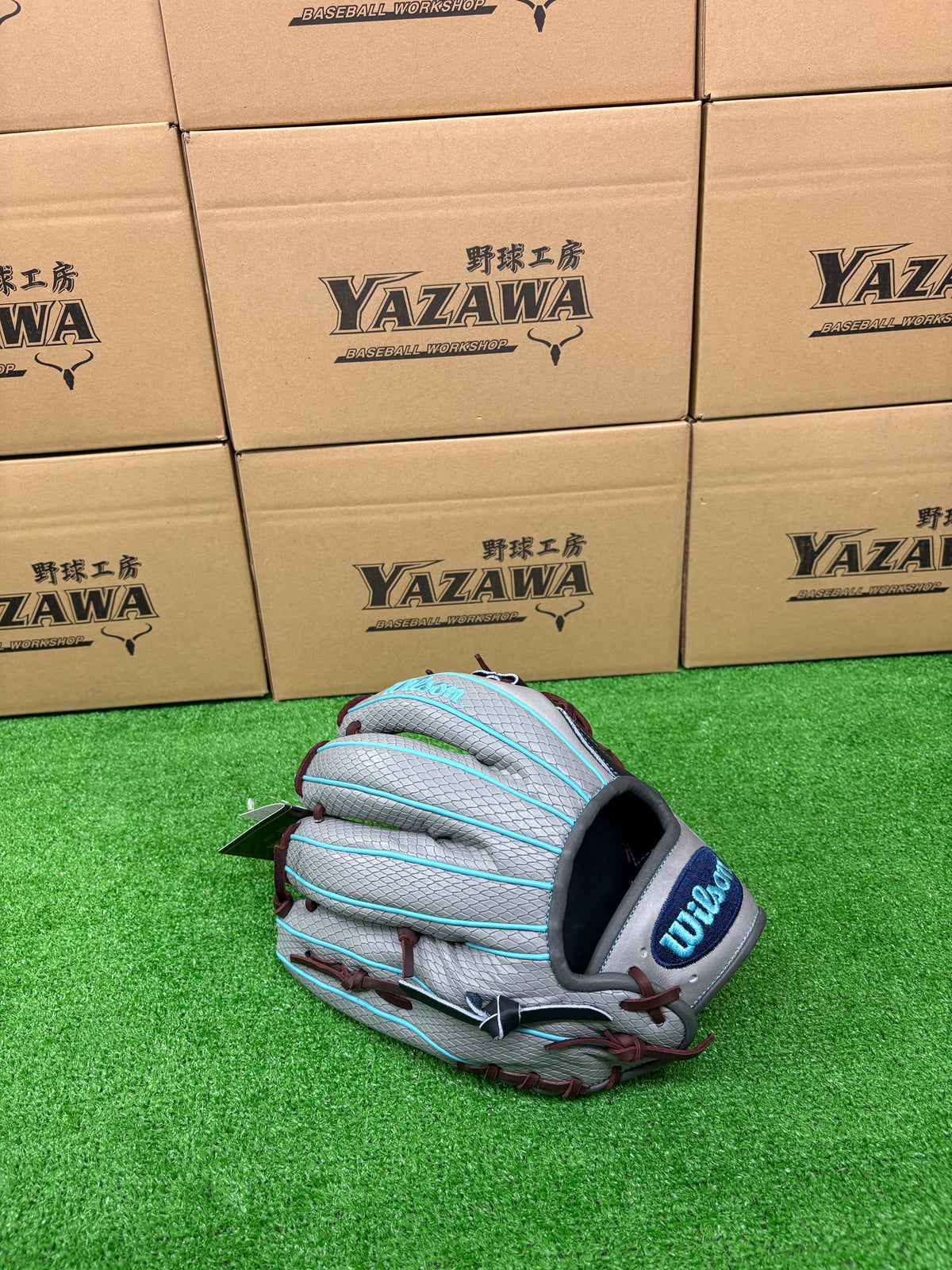 Wilson　軟式内野手用グラブ 【87型】　ネイビー×グレーSSS