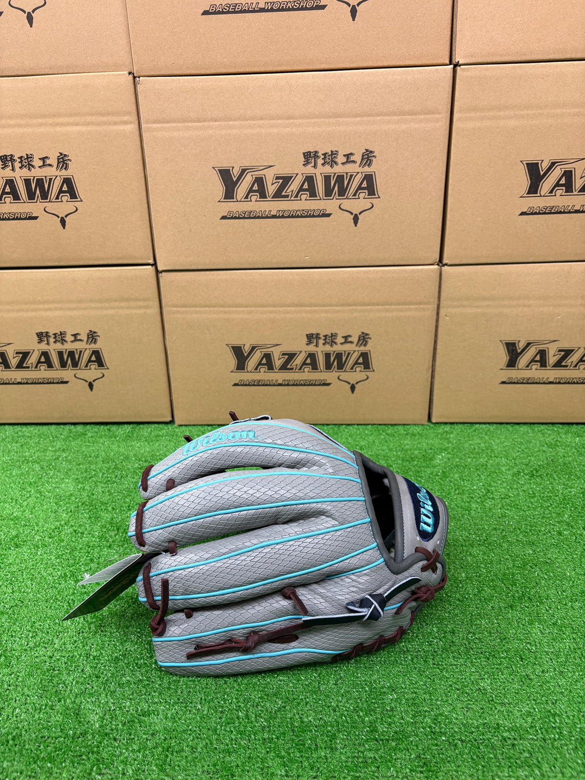 Wilson　軟式内野手用グラブ 【87型】　ネイビー×グレーSSS