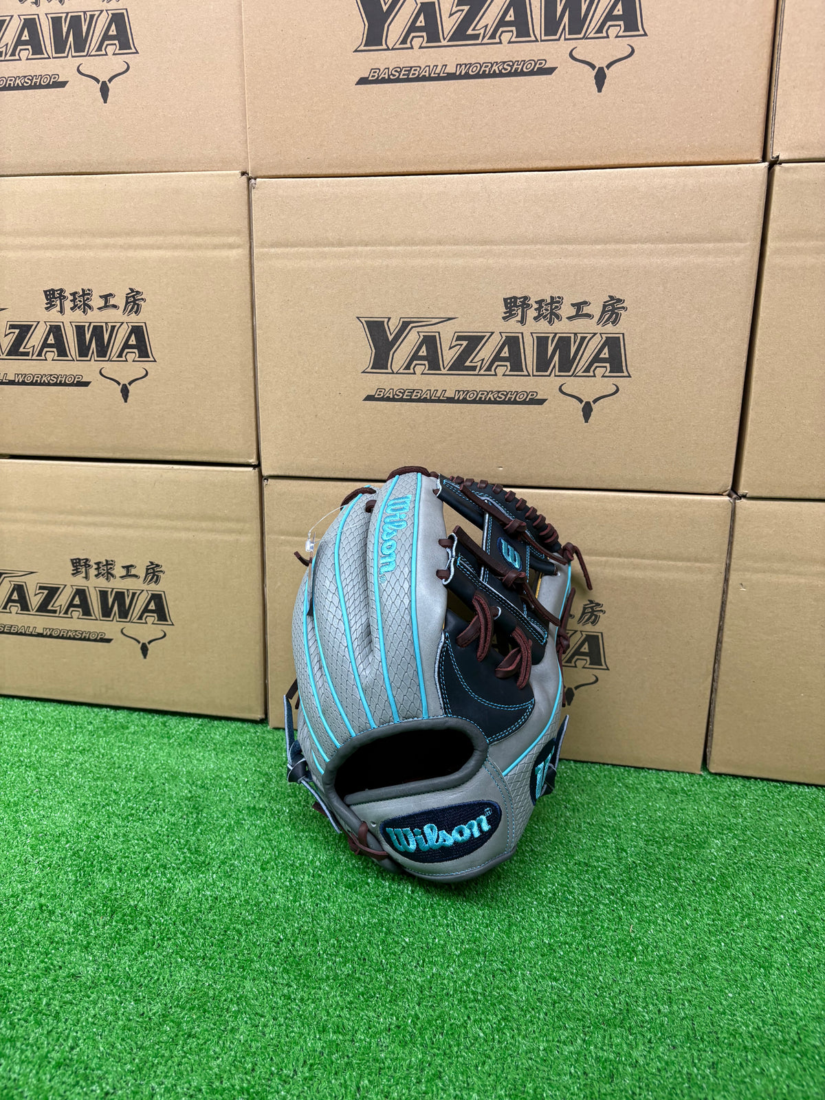 Wilson　軟式内野手用グラブ 【87型】　ネイビー×グレーSSS