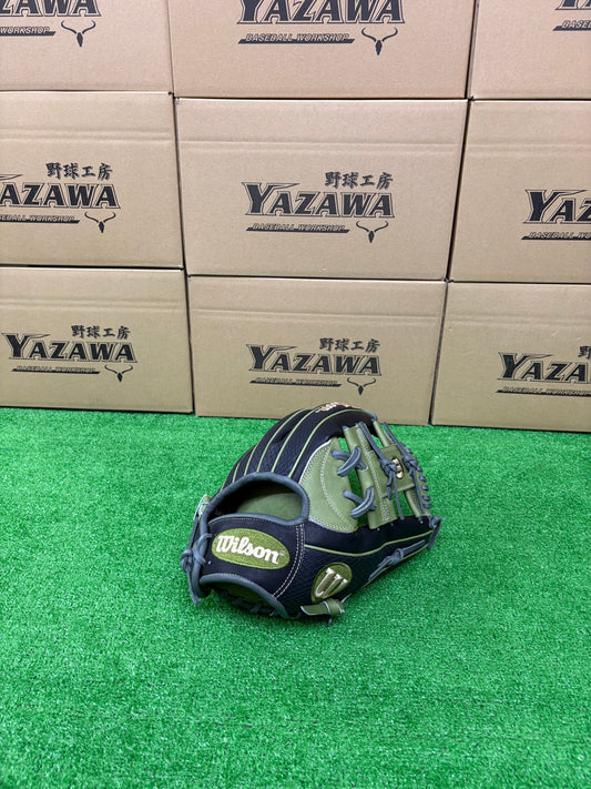Wilson　軟式内野手用グラブ 【87型】　ミリタリーグリーン×ブラックSSS