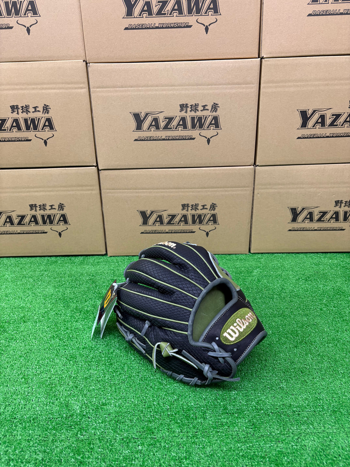 Wilson　軟式内野手用グラブ 【87型】　ミリタリーグリーン×ブラックSSS