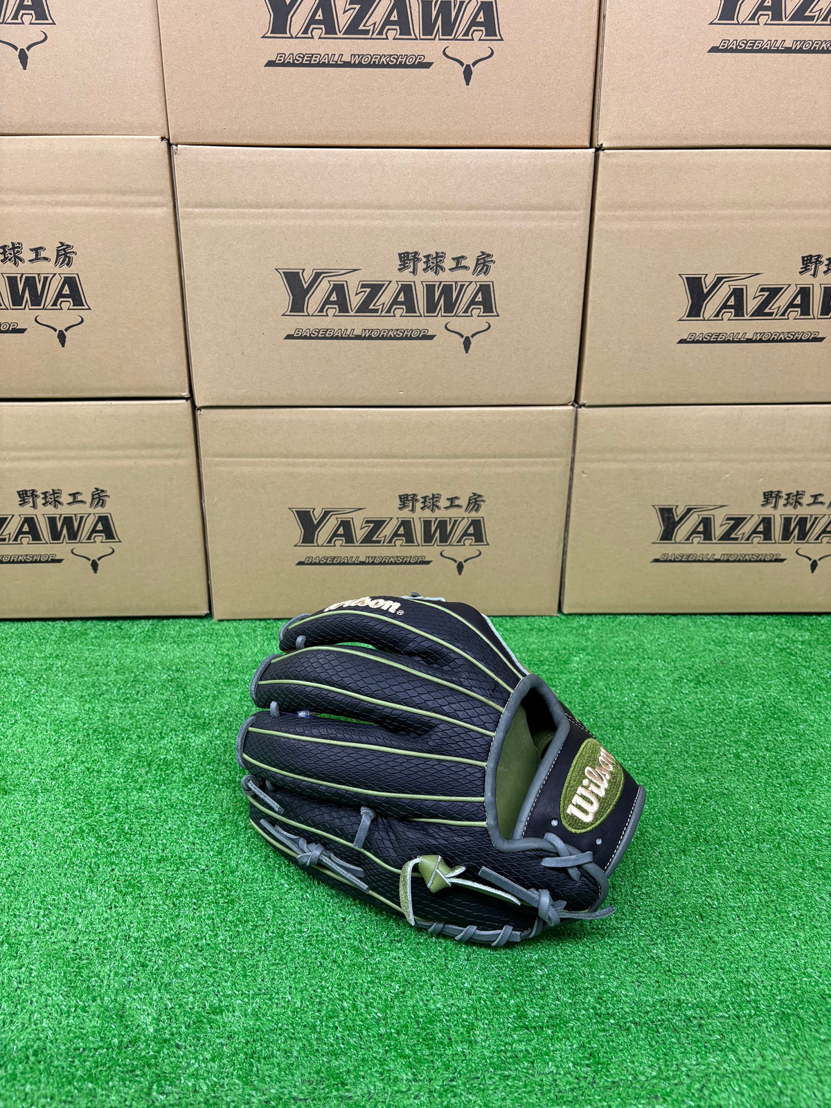 Wilson　軟式内野手用グラブ 【87型】　ミリタリーグリーン×ブラックSSS