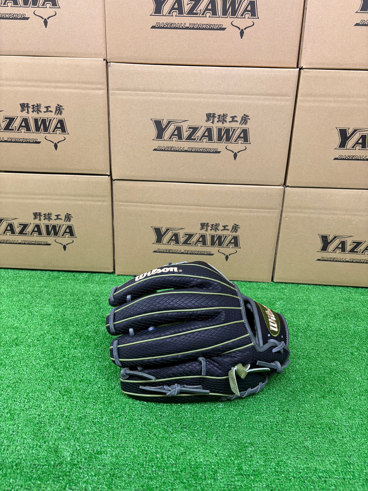 Wilson　軟式内野手用グラブ 【87型】　ミリタリーグリーン×ブラックSSS