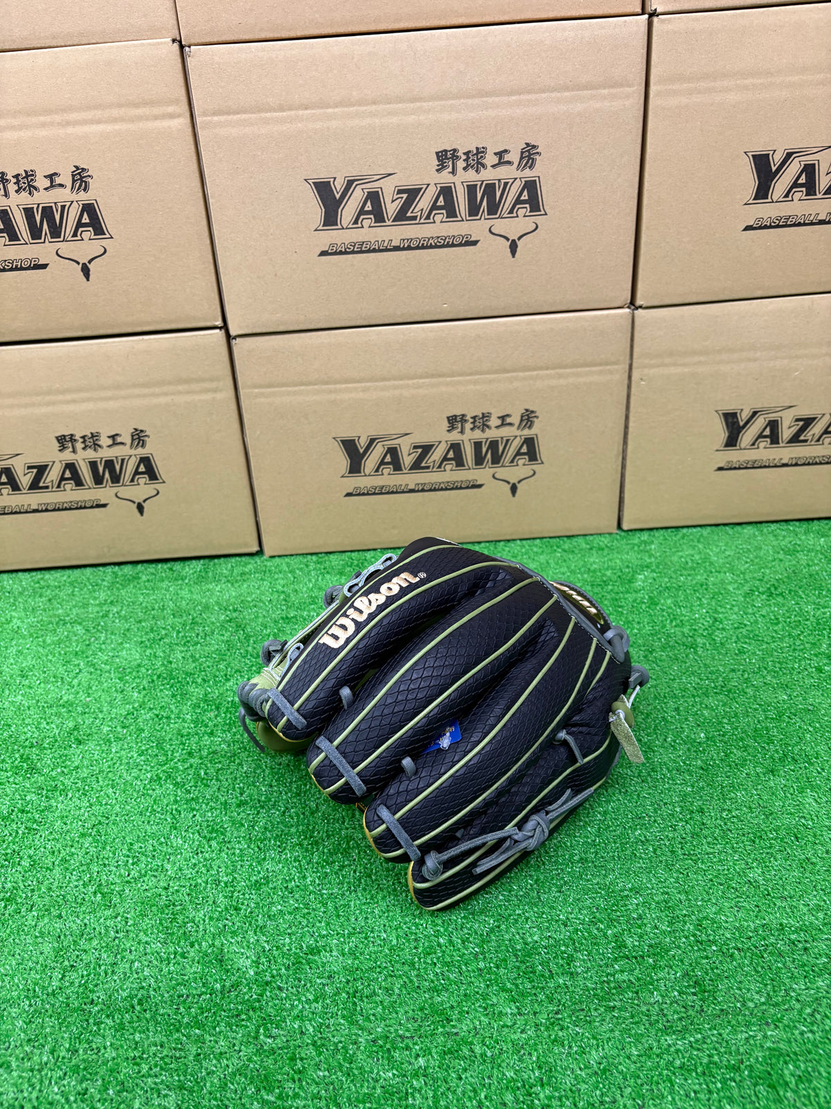 Wilson　軟式内野手用グラブ 【87型】　ミリタリーグリーン×ブラックSSS