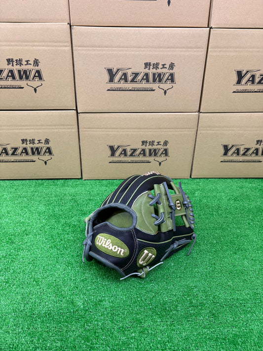 Wilson　軟式内野手用グラブ 【1723型】　ミリタリーグリーン×ブラックSSS