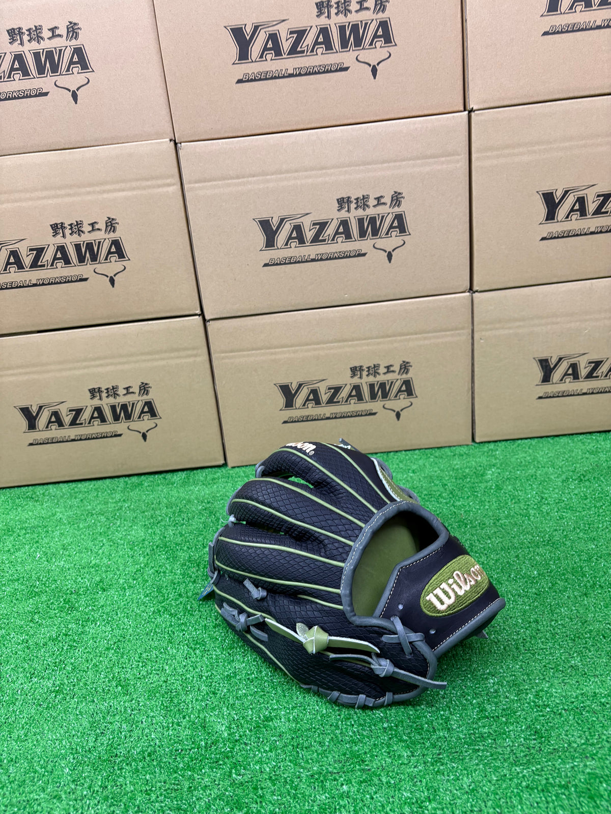 Wilson　軟式内野手用グラブ 【1723型】　ミリタリーグリーン×ブラックSSS