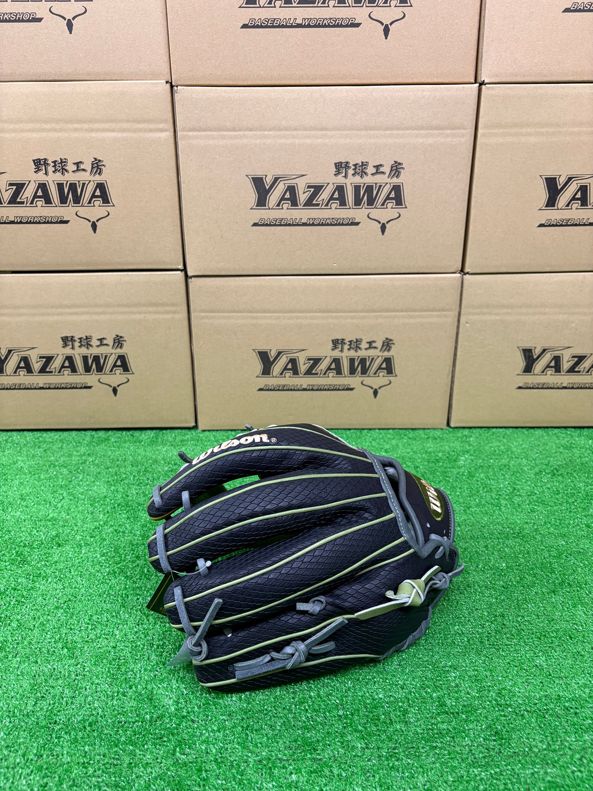 Wilson　軟式内野手用グラブ 【1723型】　ミリタリーグリーン×ブラックSSS