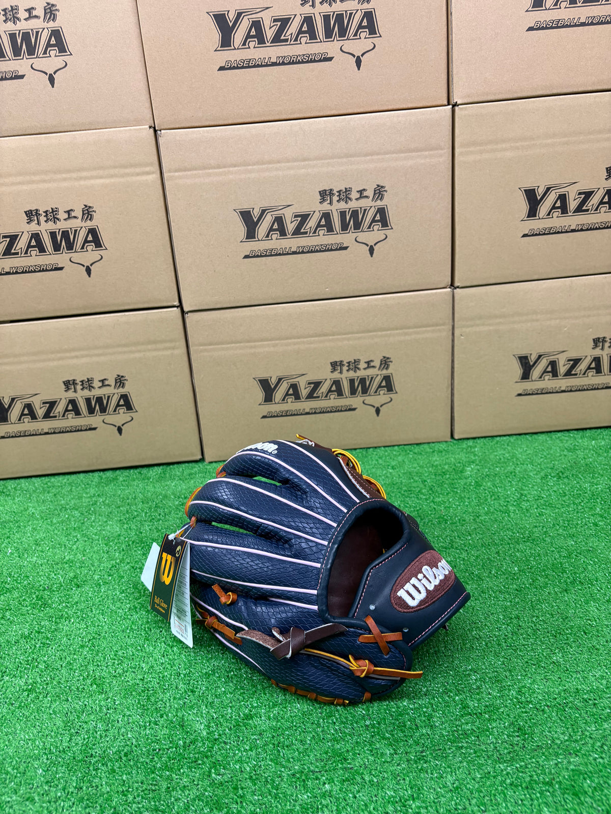 Wilson　軟式内野手用グラブ 【1723型】　Dブラウン×ネイビーSSS