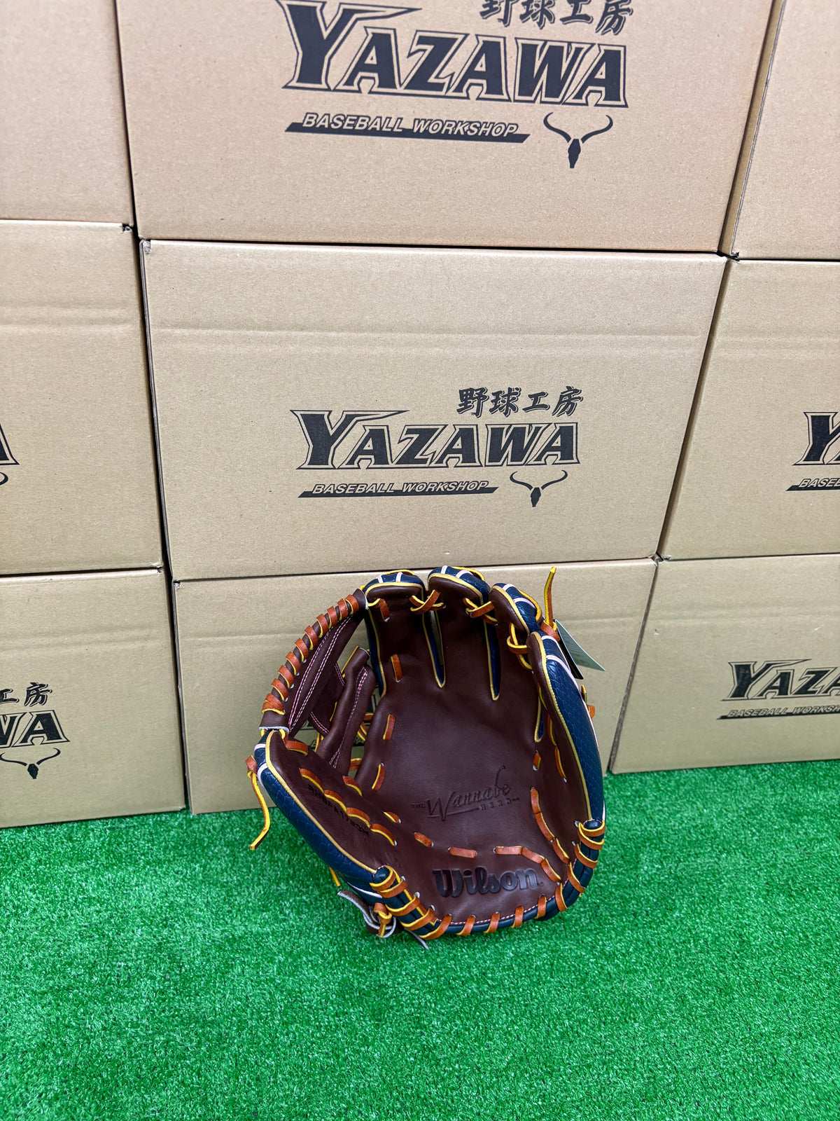 Wilson　軟式内野手用グラブ 【1723型】　Dブラウン×ネイビーSSS