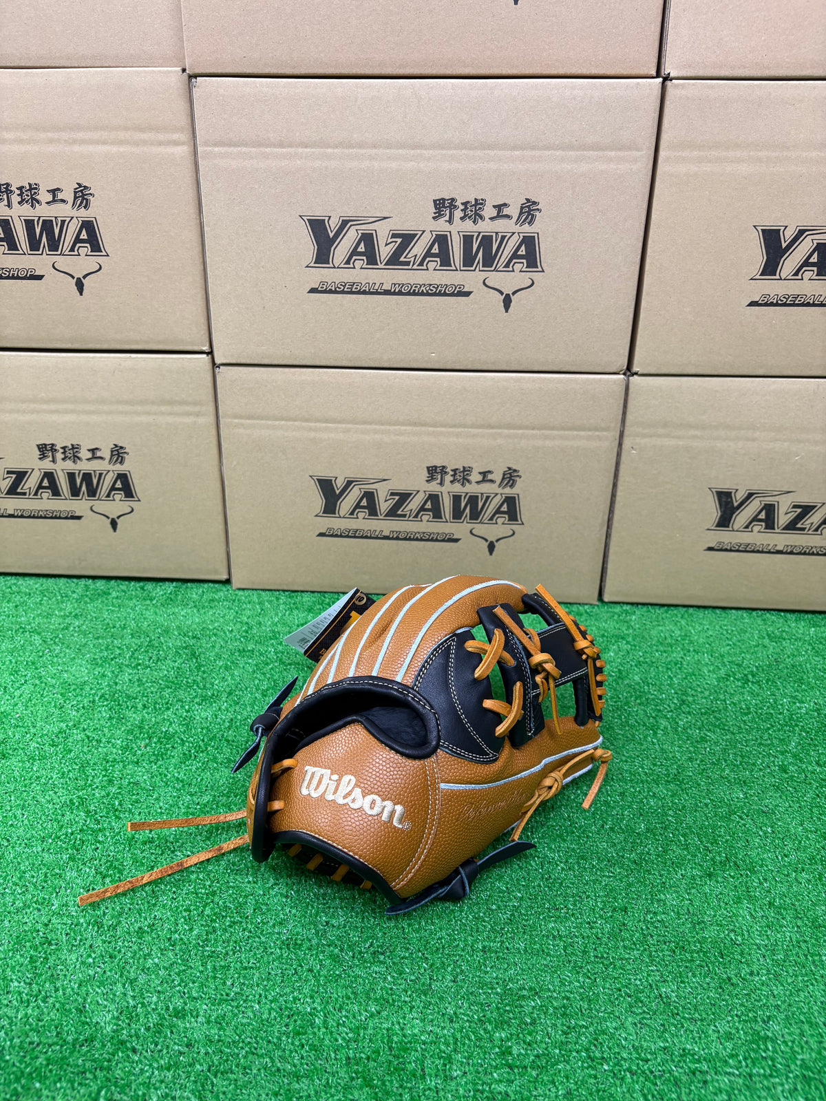 Wilson　少年軟式内野手用グラブ 【7J型】　ブラック×SタンSS