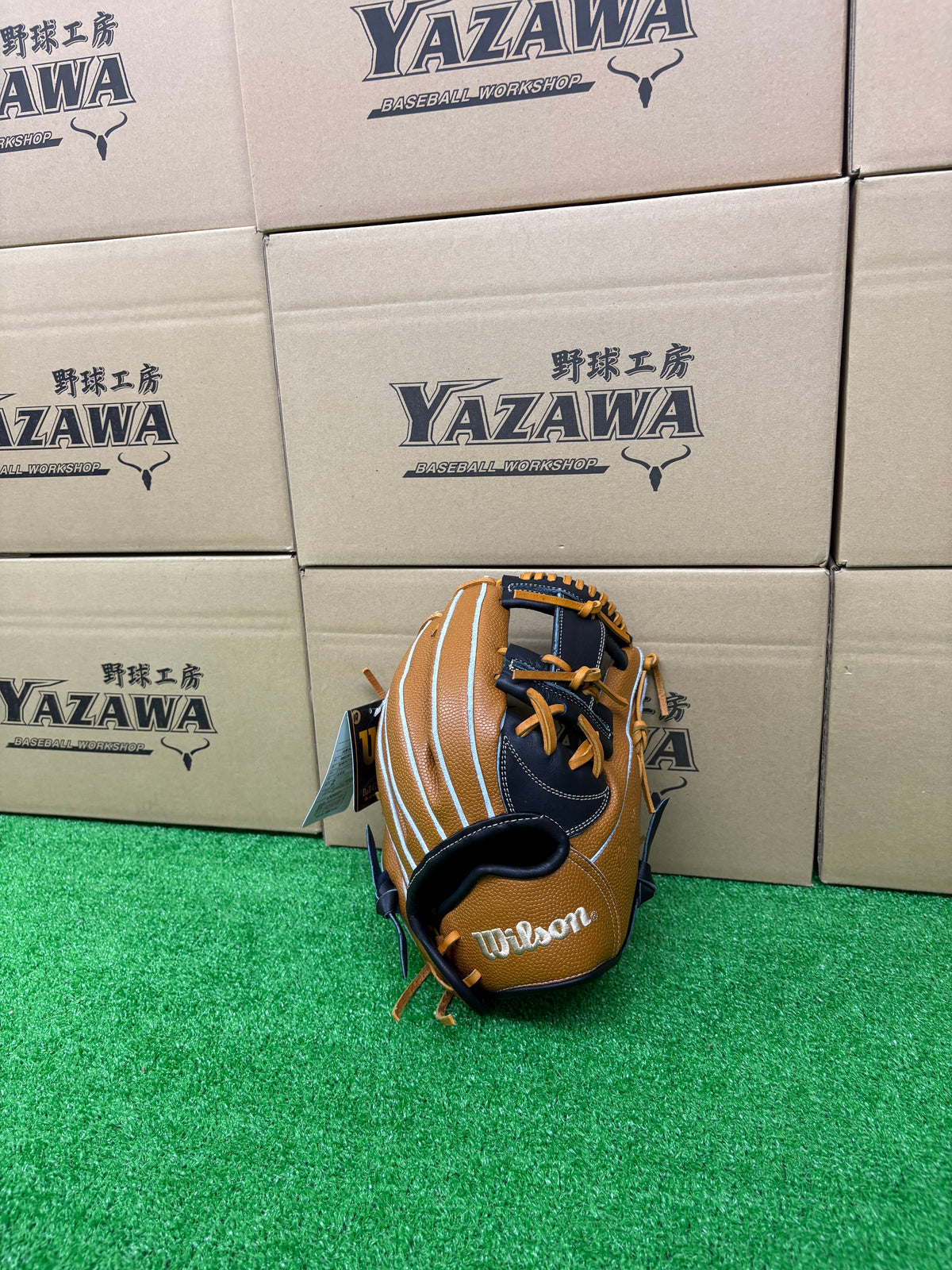 Wilson　少年軟式内野手用グラブ 【7J型】　ブラック×SタンSS
