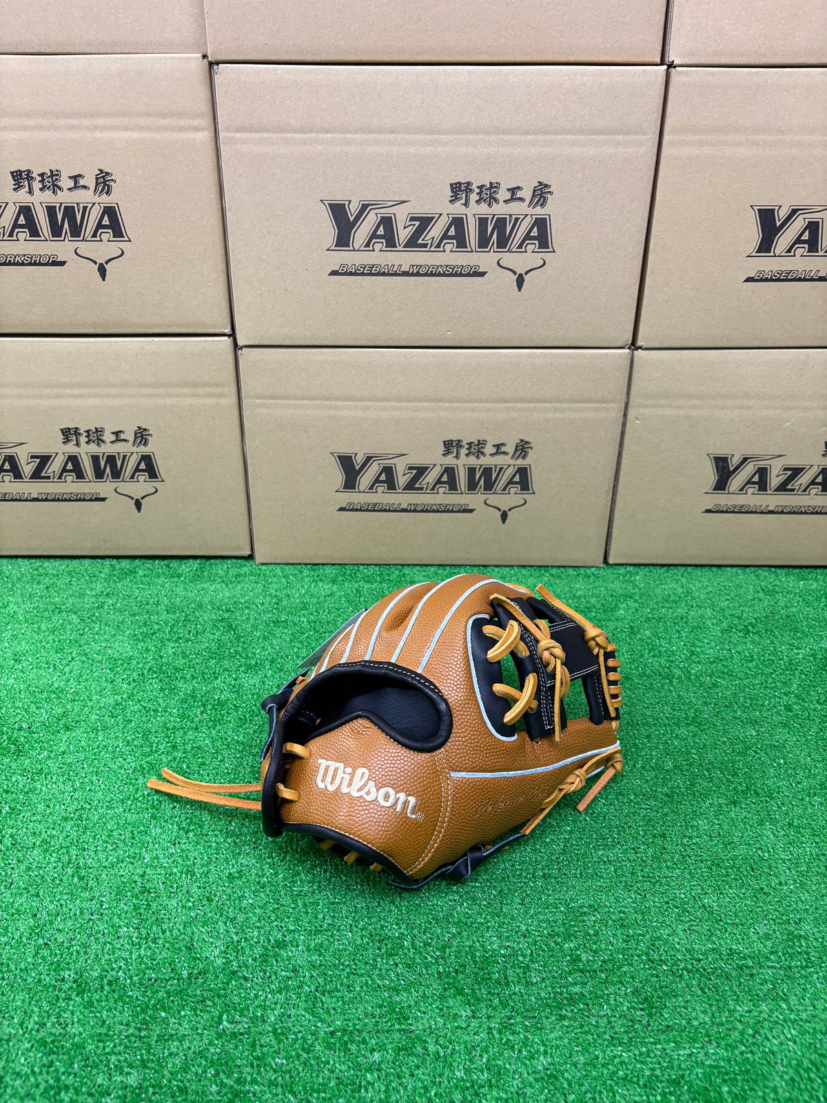 Wilson　少年軟式内野手用グラブ 【6J型】　ブラック×SタンSS