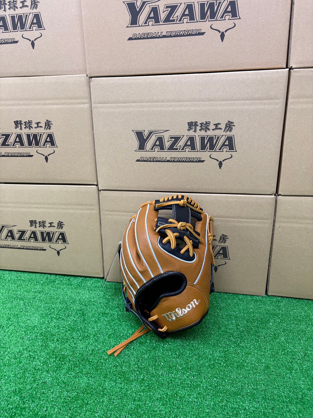 Wilson　少年軟式内野手用グラブ 【6J型】　ブラック×SタンSS