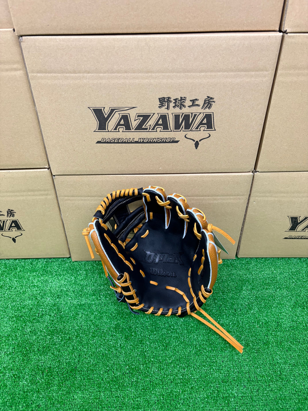 Wilson　少年軟式内野手用グラブ 【6J型】　ブラック×SタンSS