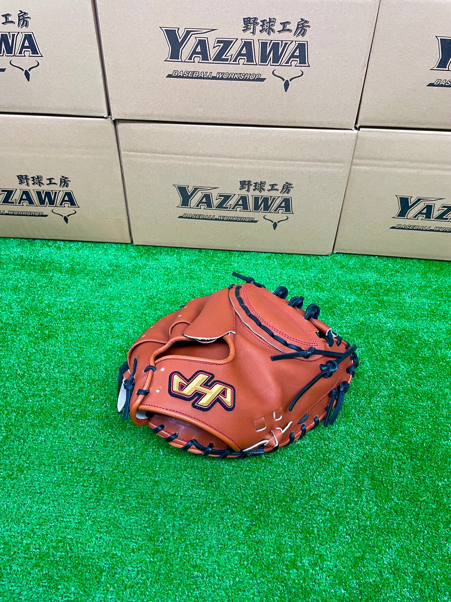 ハタケヤマ　硬式キャッチャーミット　PBWーＭ02br　ブラウン×ブラック