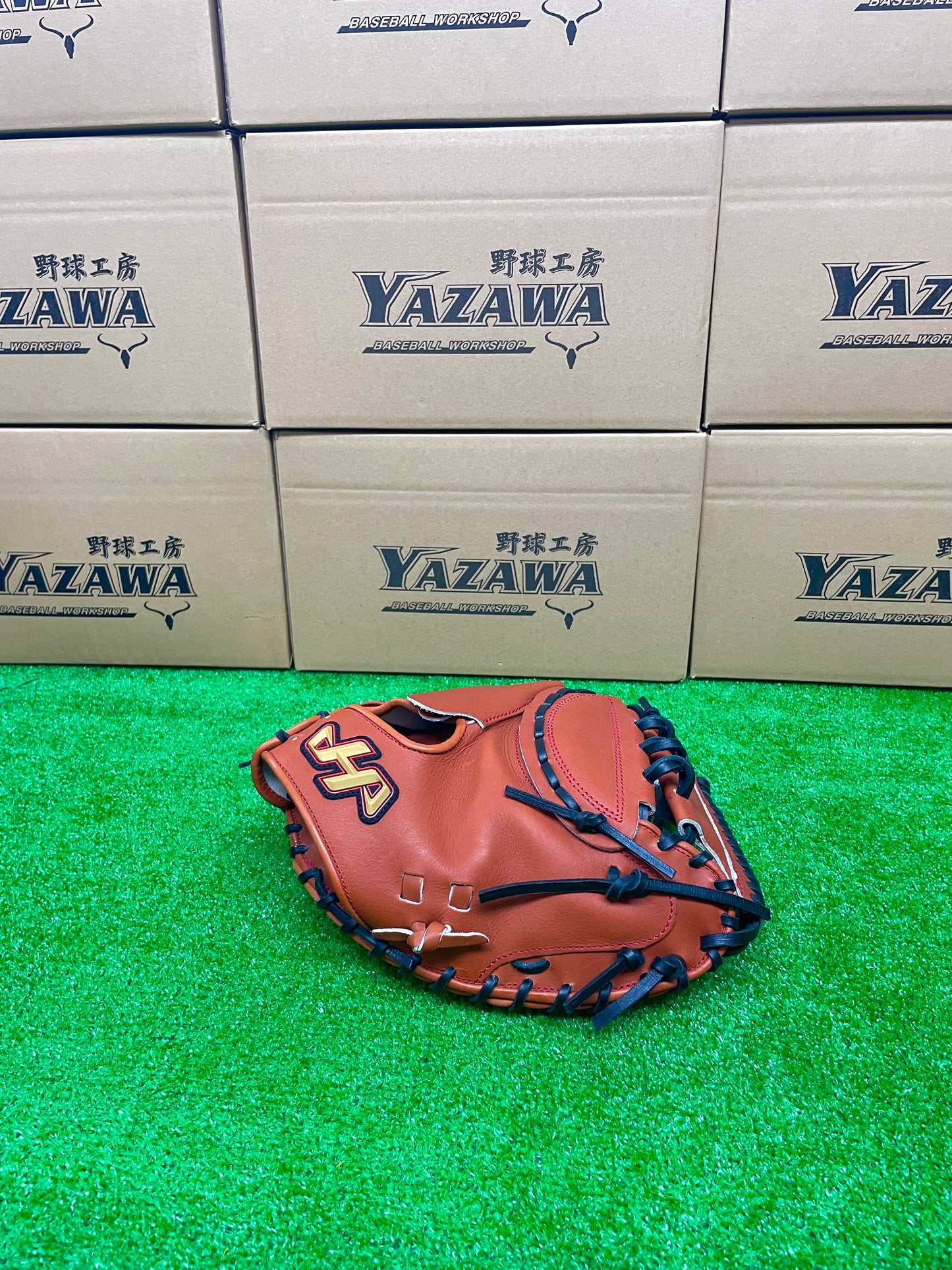 ハタケヤマ　硬式キャッチャーミット　PBWーＭ02br　ブラウン×ブラック