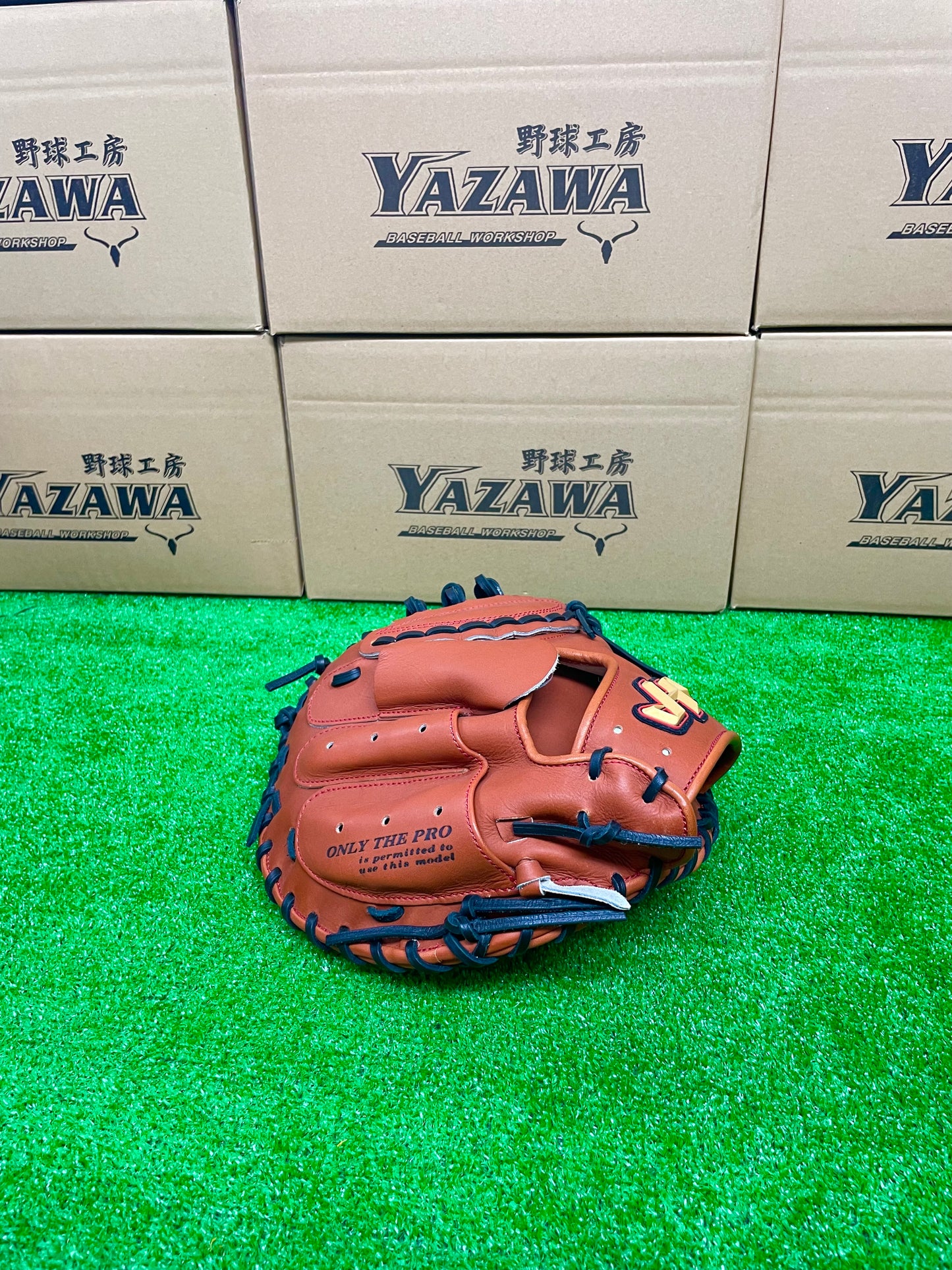 ハタケヤマ　硬式キャッチャーミット　PBWーＭ02br　ブラウン×ブラック