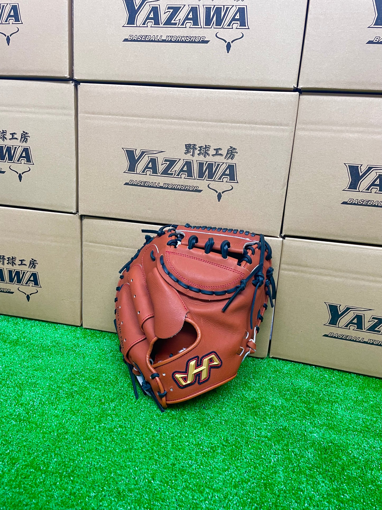 ハタケヤマ　硬式キャッチャーミット　PBWーＭ02br　ブラウン×ブラック