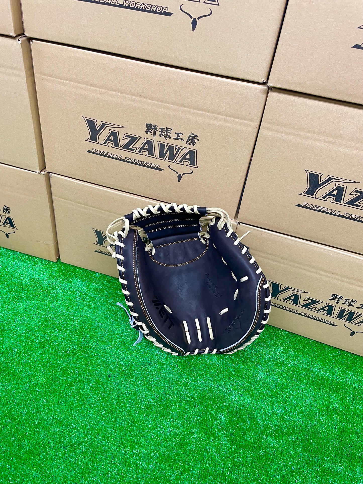 ZETT 軟式キャッチャーミット　小林モデル　BRCB30222　チョコブラウン【型付け済み】