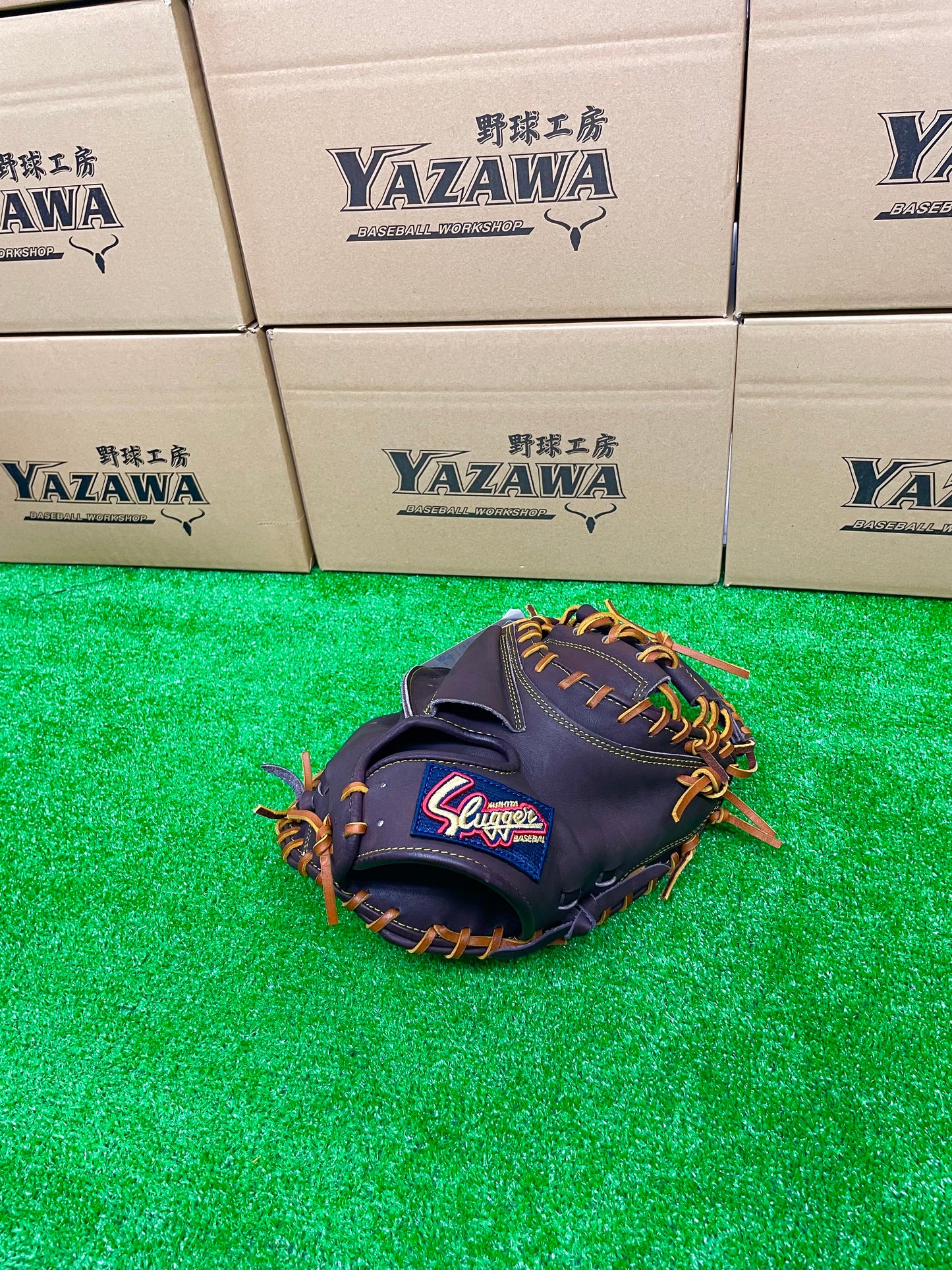 久保田スラッガー　軟式キャッチャーミットKSM-036　バーガンディ【型付け済み】