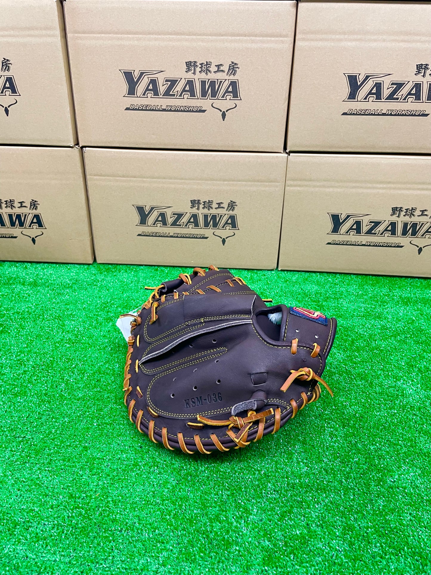 久保田スラッガー　軟式キャッチャーミットKSM-036　バーガンディ【型付け済み】