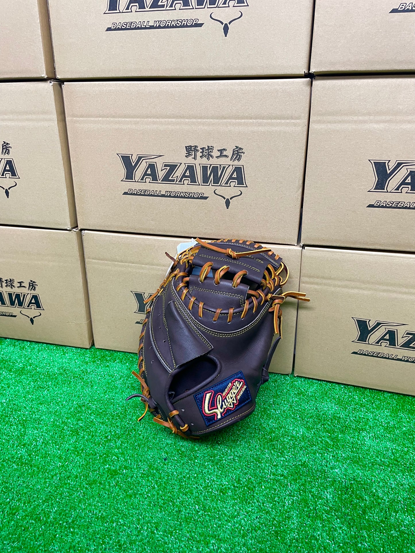 久保田スラッガー　軟式キャッチャーミットKSM-036　バーガンディ【型付け済み】