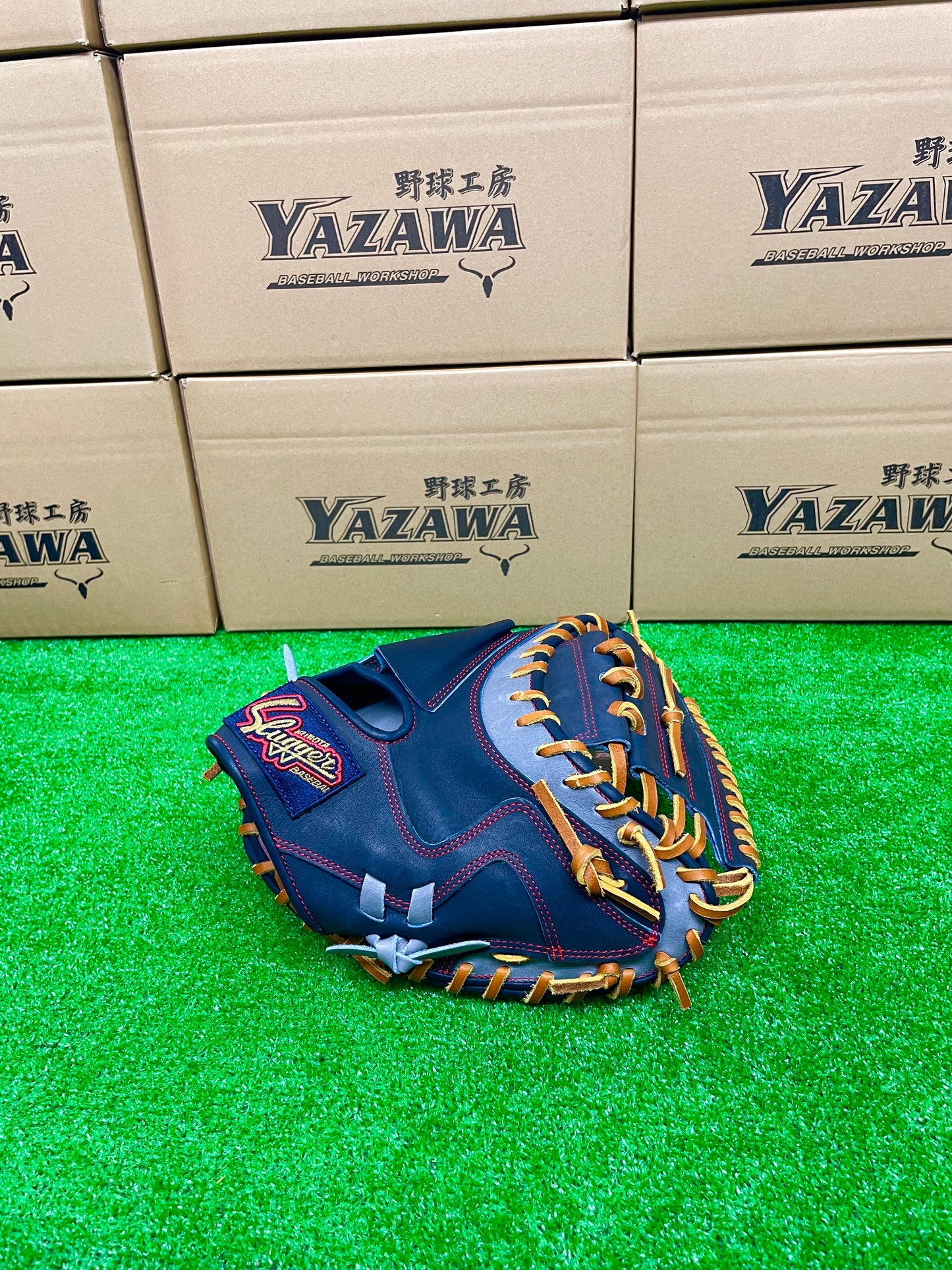 久保田スラッガー　軟式キャッチャーミットKSM-037　KSブラック×Dグレー