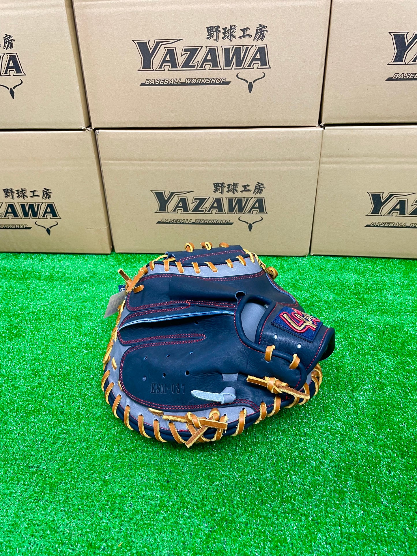 久保田スラッガー　軟式キャッチャーミットKSM-037　KSブラック×Dグレー