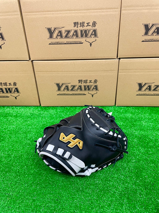 ハタケヤマ　軟式キャッチャーミット2025PRO-M9H　ブラック×ホワイト