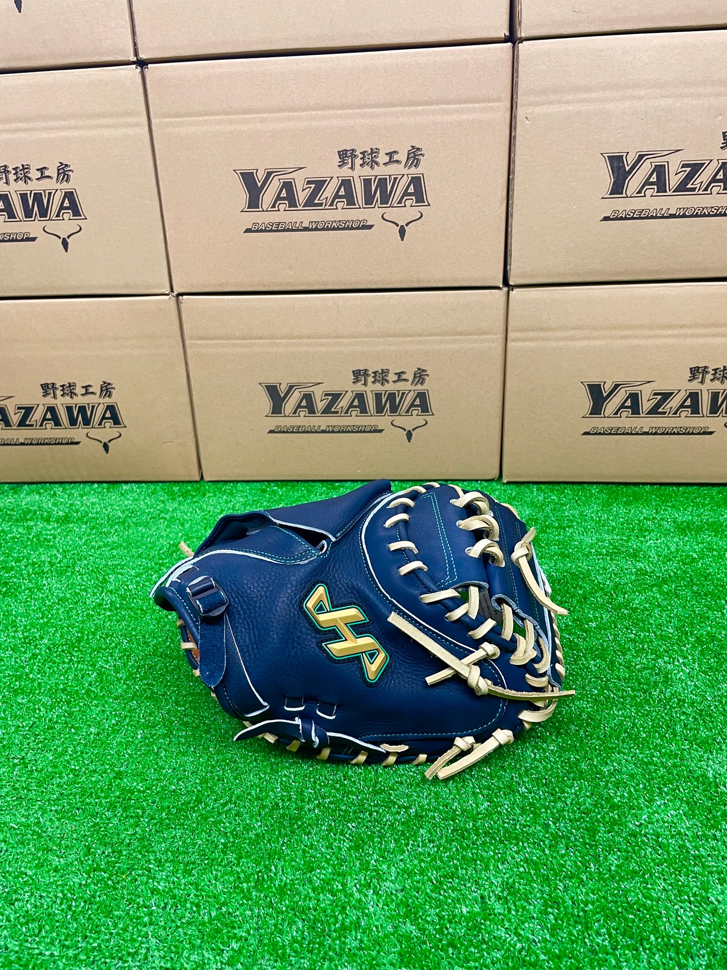 ハタケヤマ　軟式キャッチャーミット WN-25M9　Iブラック