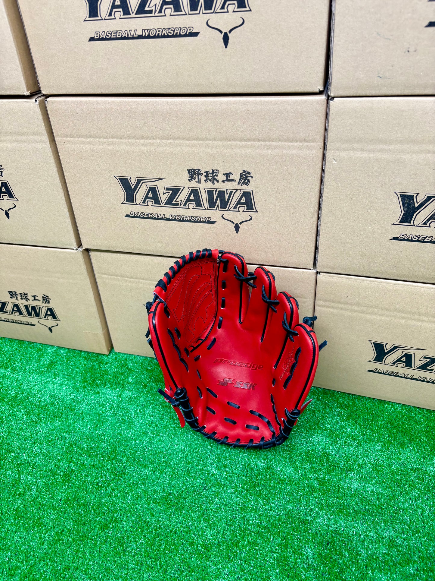 SSK　軟式投手用グラブ　PNC71925F【7S】Bオレンジ×ブラック