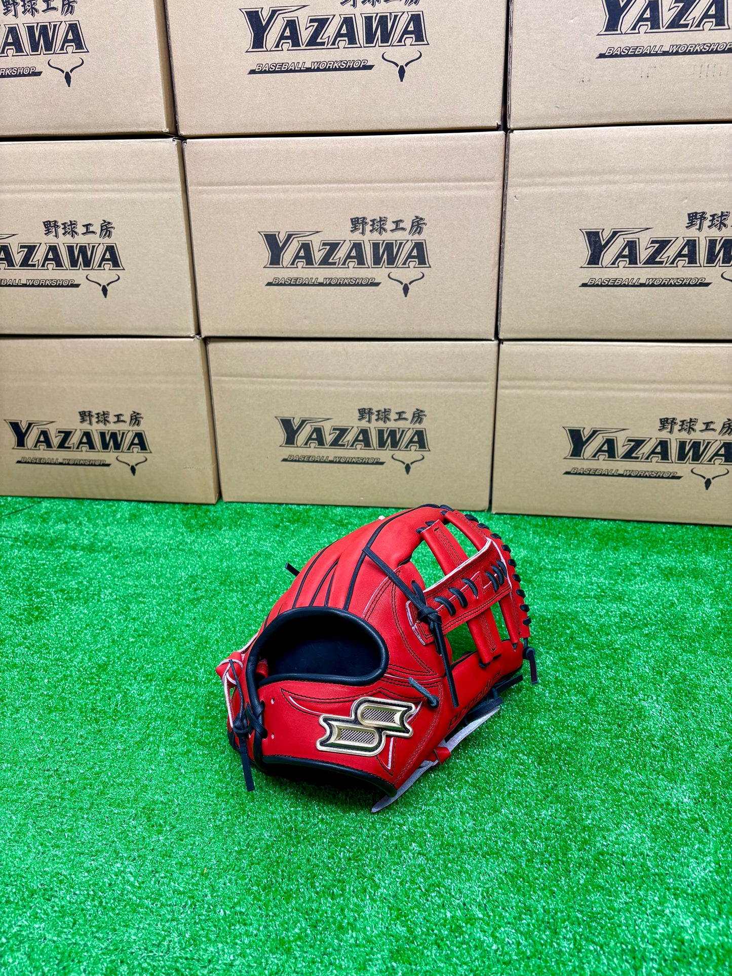 SSK　軟式内野手用グラブ PNC76125F【６L】Bオレンジ×ブラック