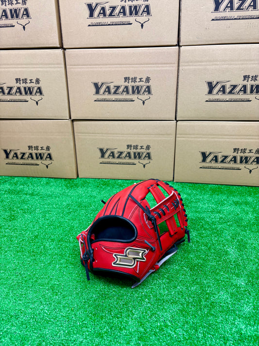 SSK　軟式内野手用グラブ PNC76125F【６L】Bオレンジ×ブラック