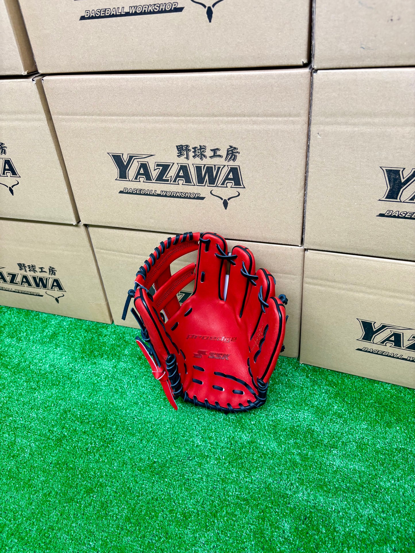 SSK　軟式内野手用グラブ PNC76125F【６L】Bオレンジ×ブラック