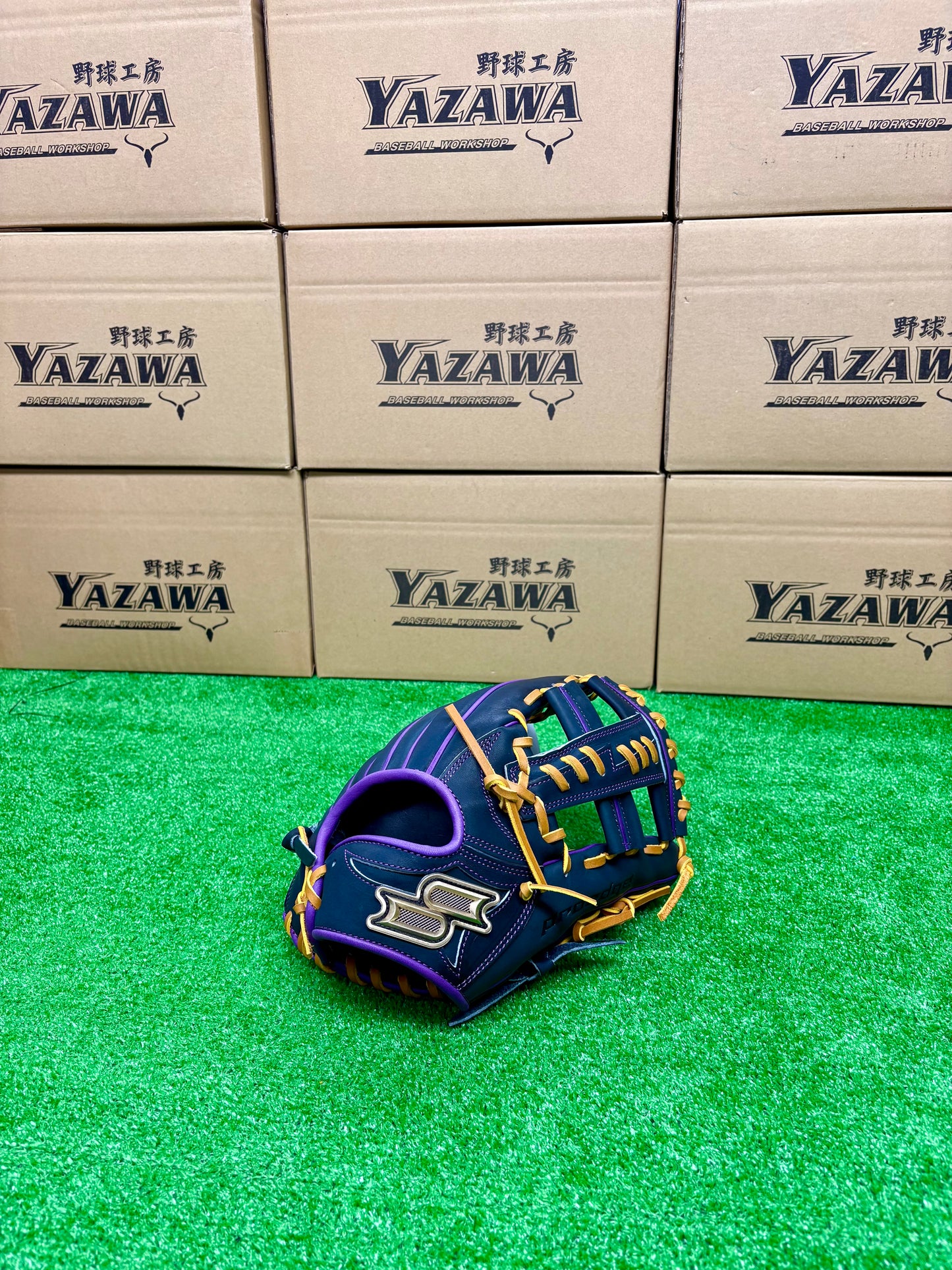 SSK　軟式内野手用　PNC84425F【６S】Nブラック×パープル