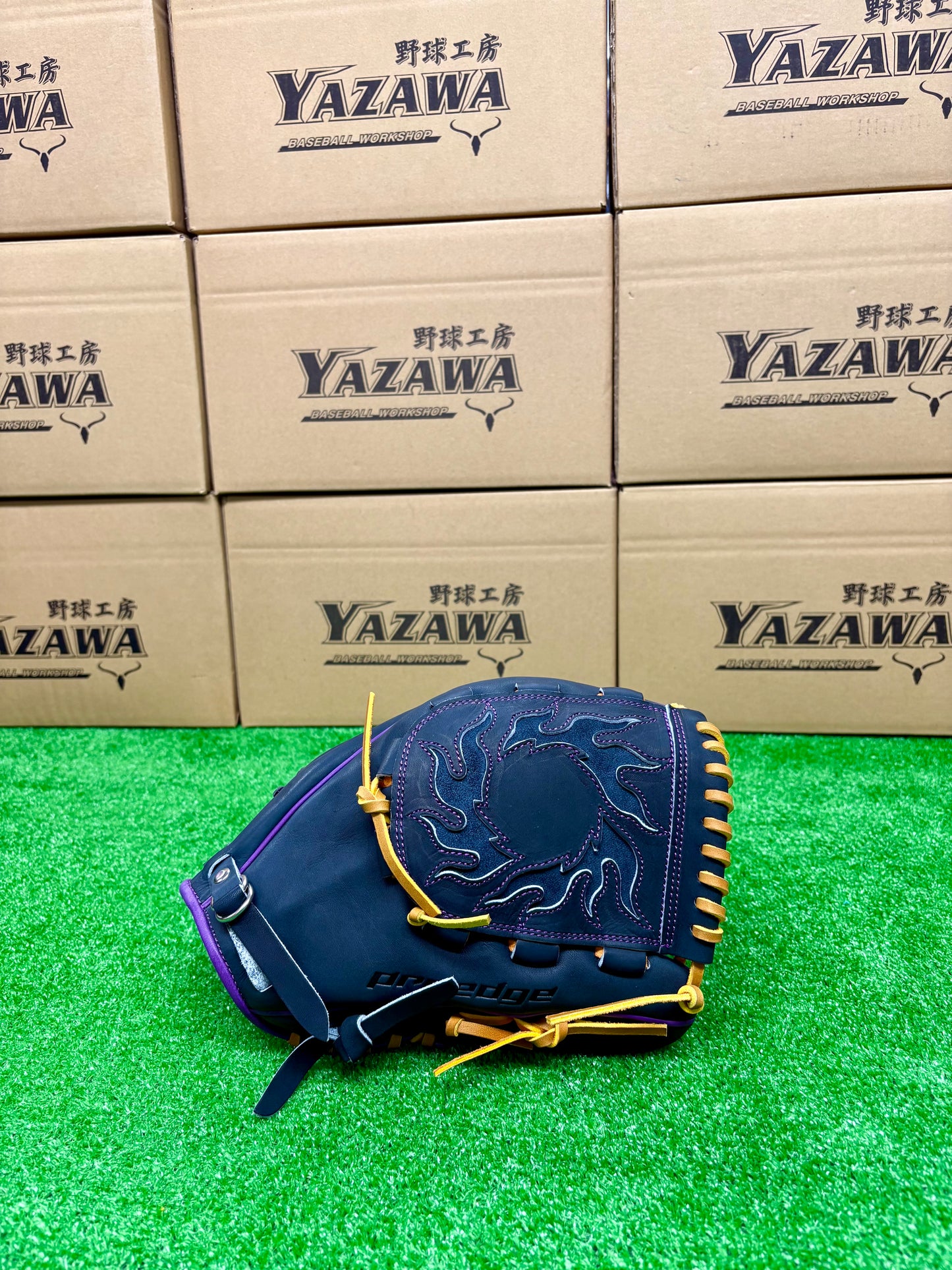 SSK 軟式投手用　PNC71425F【７S】Nブラック×パープル