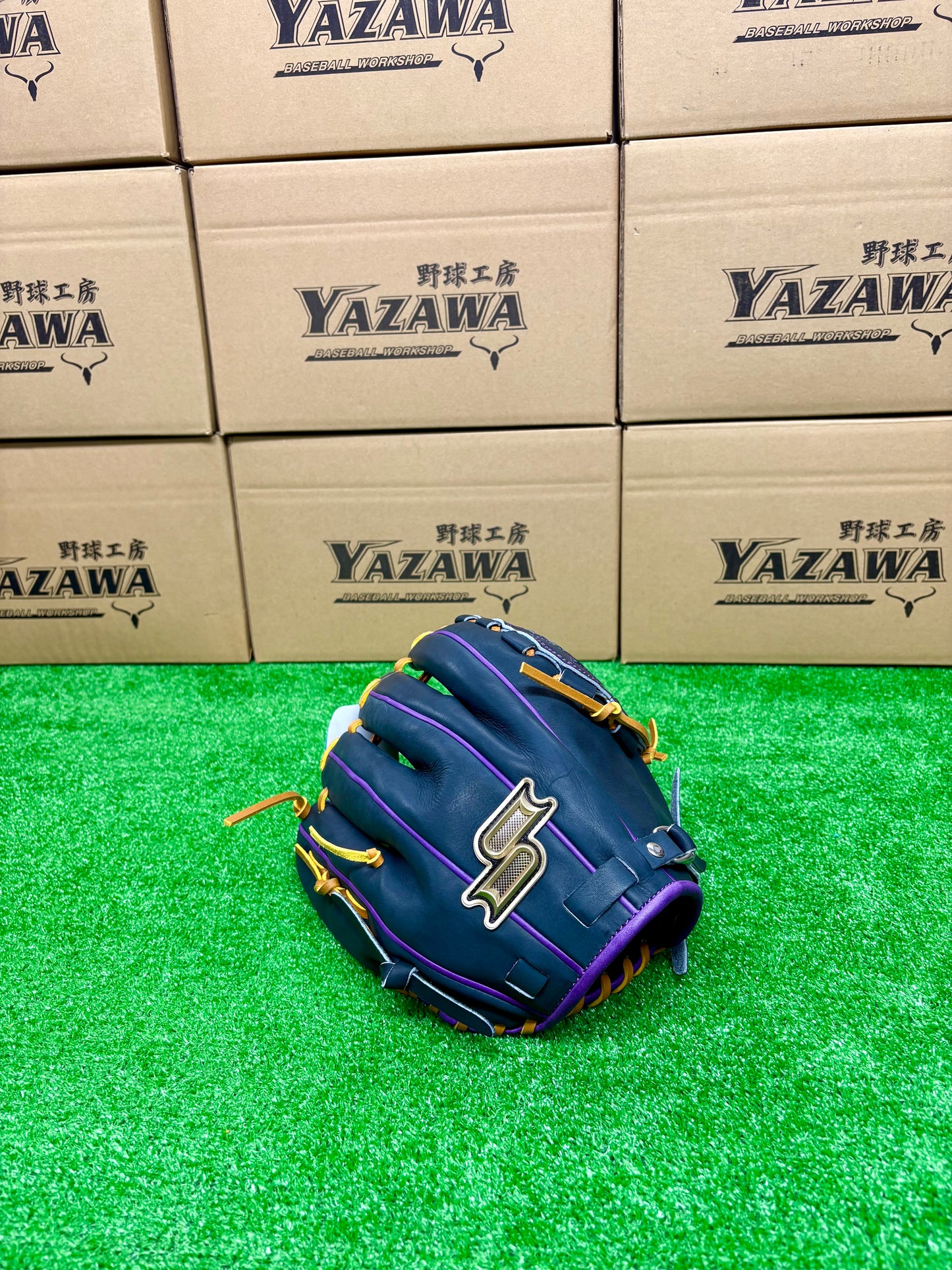 SSK 軟式投手用　PNC71425F【７S】Nブラック×パープル