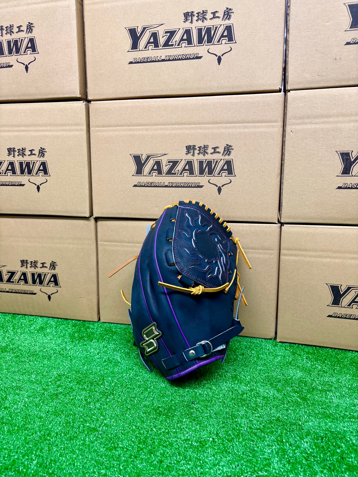 SSK 軟式投手用　PNC71425F【７S】Nブラック×パープル