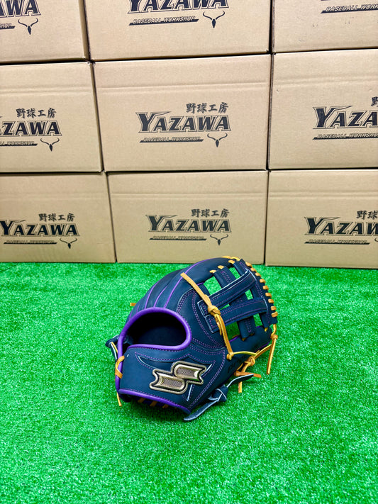 SSK 軟式内野手用　PNC86625F【６S】Nブラック×パープル