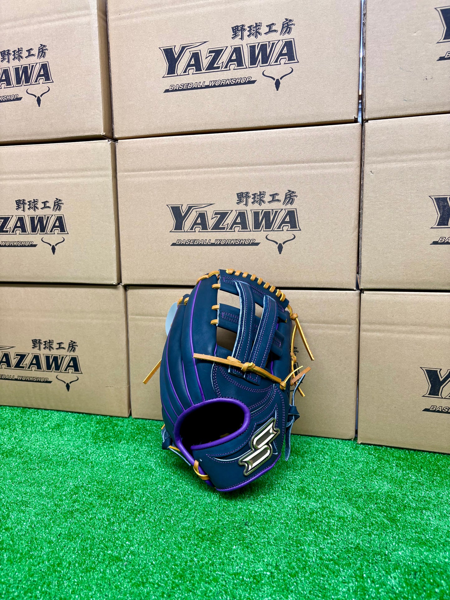 SSK 軟式内野手用　PNC86625F【６S】Nブラック×パープル