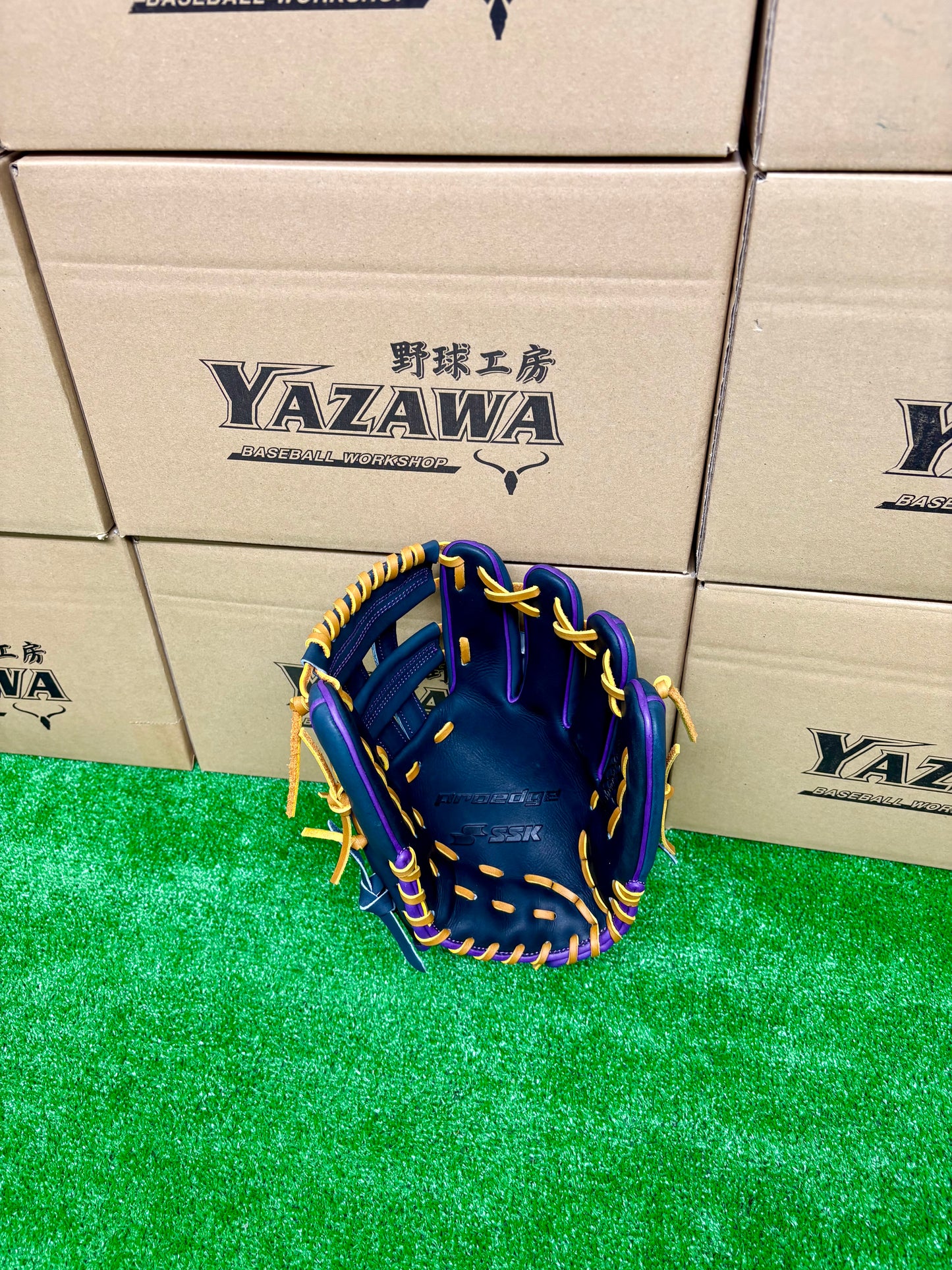 SSK 軟式内野手用　PNC86625F【６S】Nブラック×パープル