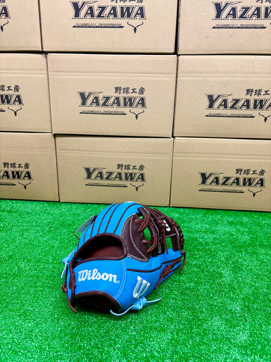 Wilson　軟式内野手用グラブ　87型 DブラウンSC×スカイブルーSS